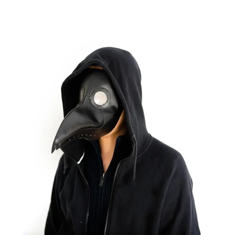 Masque de médecin de peste noir à long bec – vue 1