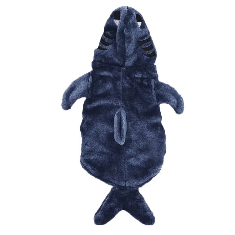 Déguisement requin en polaire pour chien et chat — vue 2
