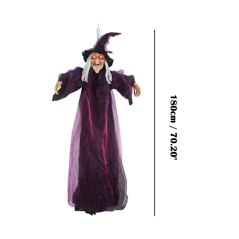 Sorcière animée et sonore – 180 cm – vue 6