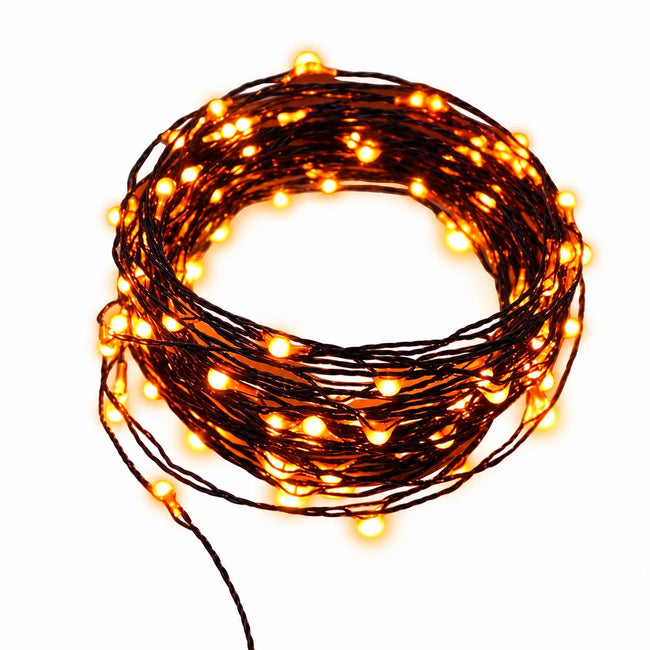 Guirlande LED orange – 10 à 50 m, prise européenne