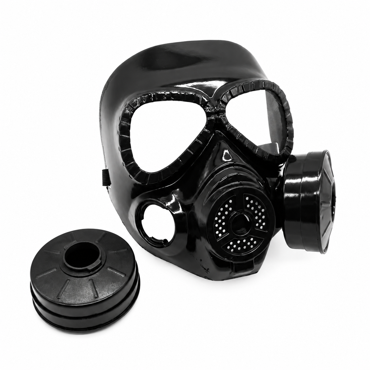 Masque tactique noir M04 de déguisement – vue 1