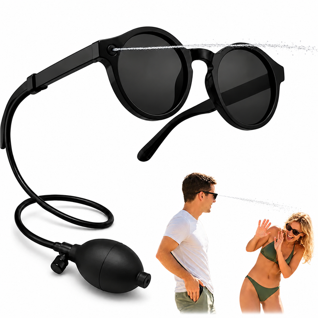 Lunettes farceuses à jet d’eau avec poire de 90 ml