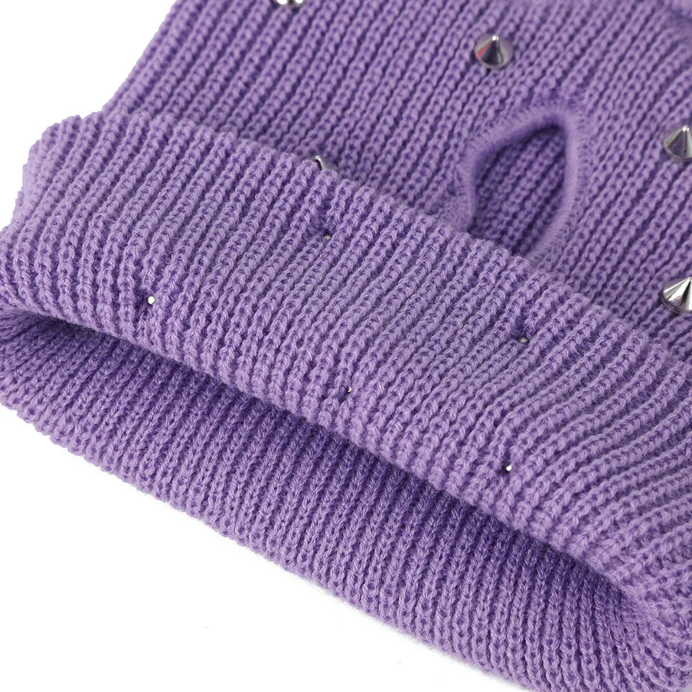 Cagoule à trois ouvertures et rivets – adulte – vue 2