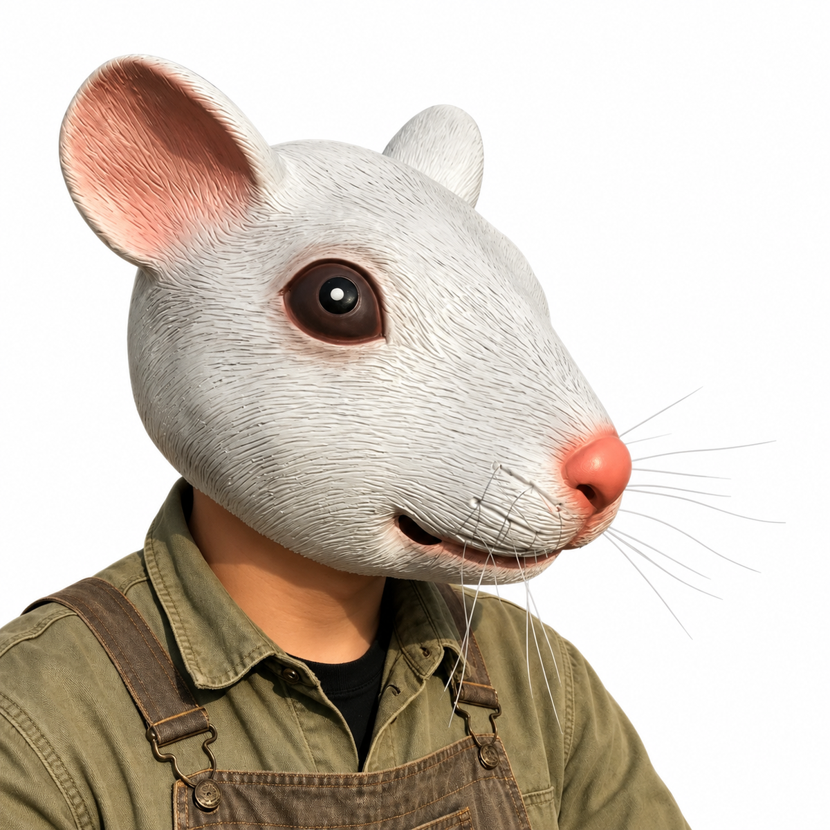 Masque de souris blanche – adulte – vue 4