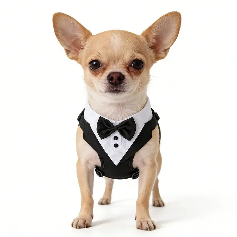 Gilet de cérémonie à nœud papillon pour chien — vue 4