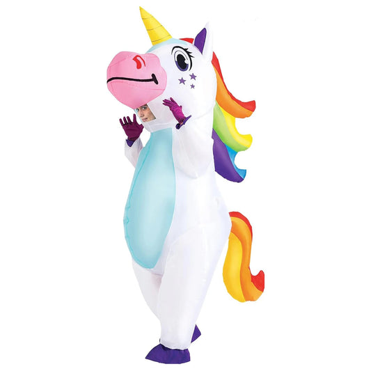 Déguisement licorne gonflable – adulte