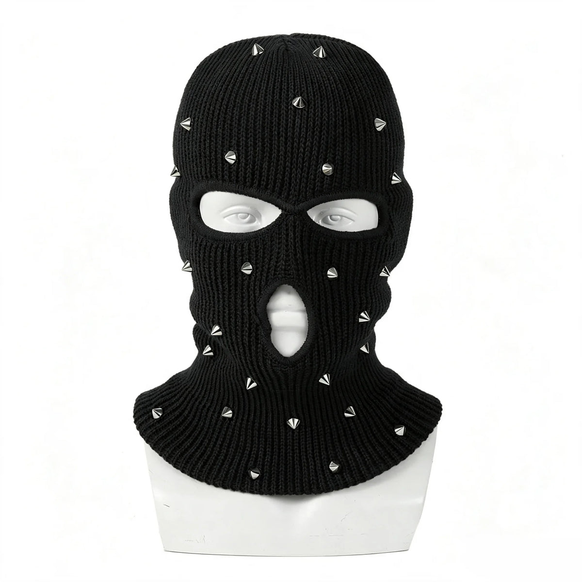 Cagoule à trois ouvertures et rivets – adulte – vue 1