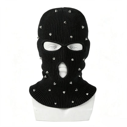 Cagoule à trois ouvertures et rivets – adulte – vue 1