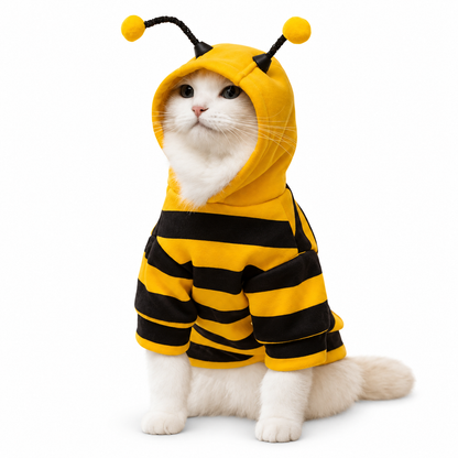 Sweat abeille à antennes pour chien et chat