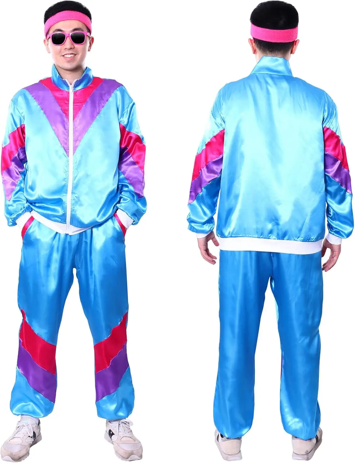 Survêtement rétro multicolore – adulte – visuel 3