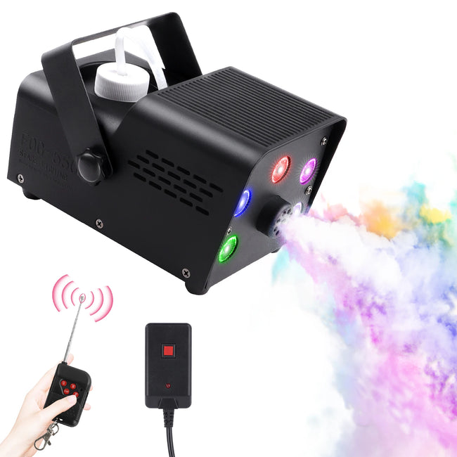 Machine à fumée 500 W avec lumières RVB