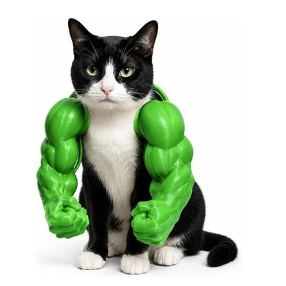 Faux bras musclés pour chat et petit chien