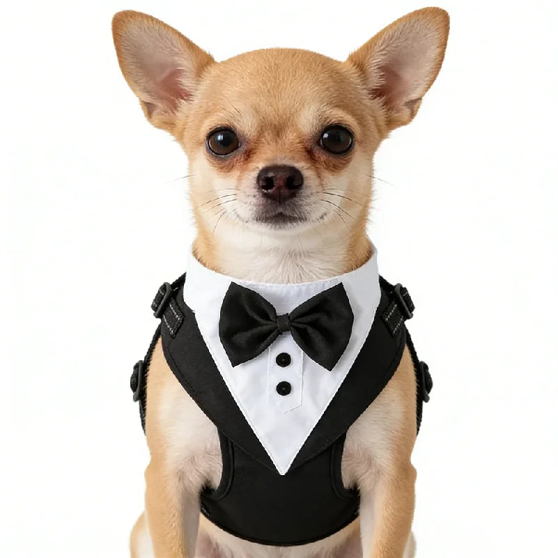 Gilet de cérémonie à nœud papillon pour chien — vue 3