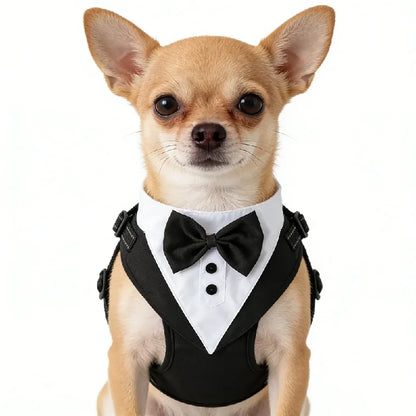 Gilet de cérémonie à nœud papillon pour chien — vue 3