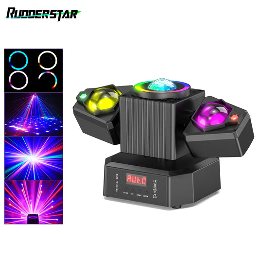 Projecteur de fête RVB avec effets laser – 65 W