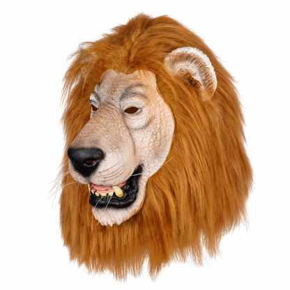 Masque de lion à crinière brune – adulte – vue 2