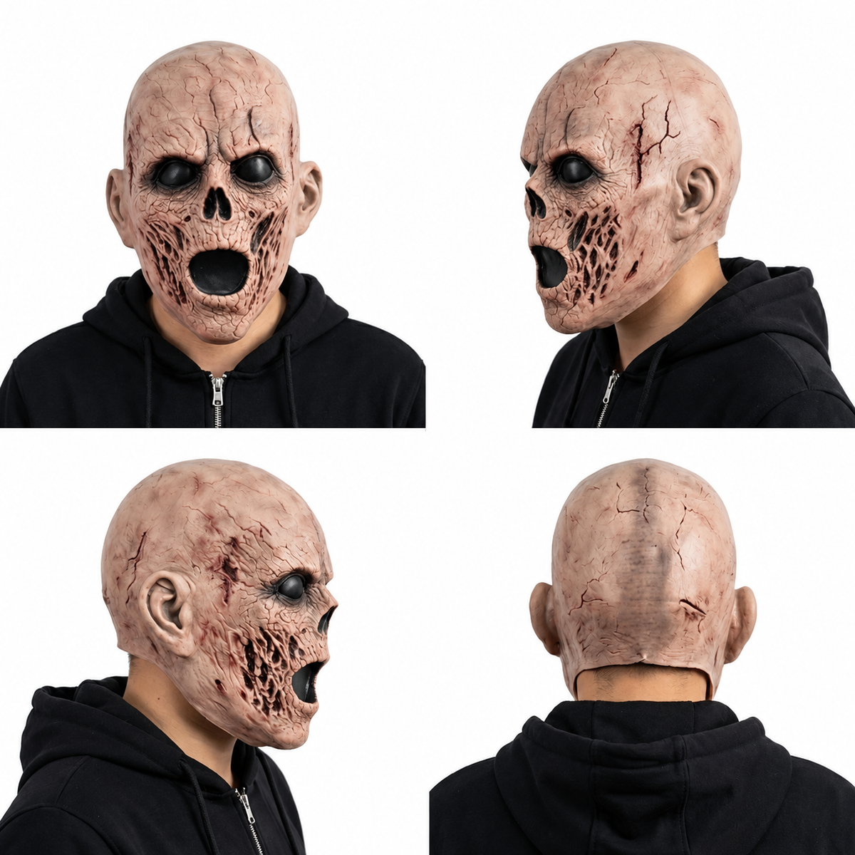 Masque de zombie en latex – adulte – vue 2