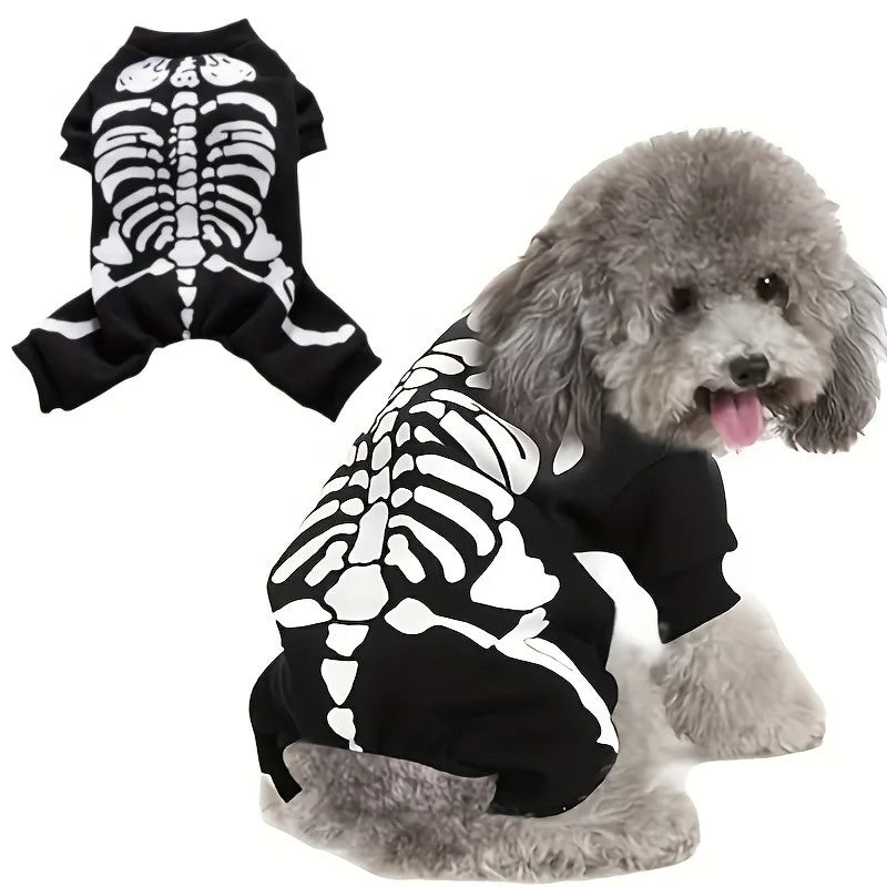 Combinaison squelette pour chien et chat
