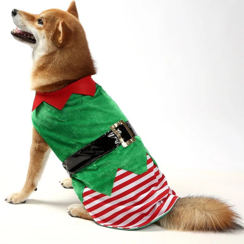 Déguisement lutin de Noël pour chien et chat — vue 3
