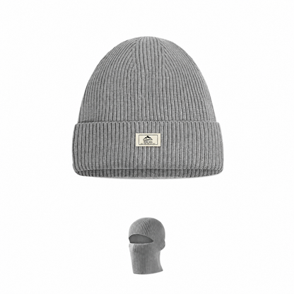 Bonnet cagoule en maille 2 en 1 – vue 2