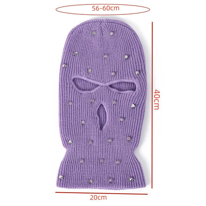Cagoule à trois ouvertures et rivets – adulte – vue 3