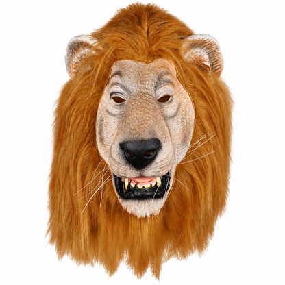 Masque de lion à crinière brune – adulte – vue 1