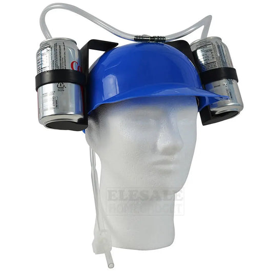 Casque porte-canettes avec paille