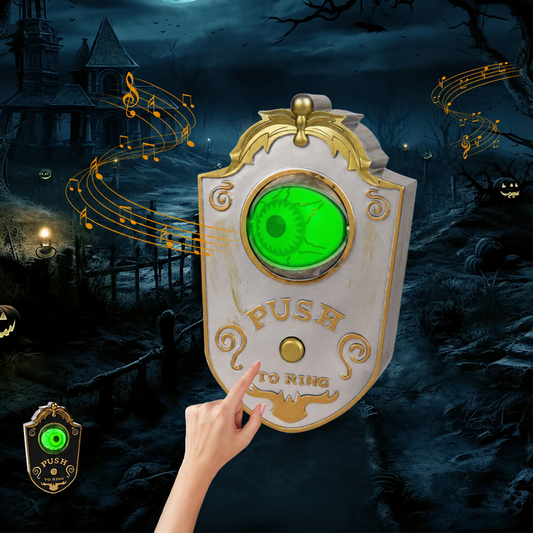 Sonnette Halloween à œil lumineux et sonore